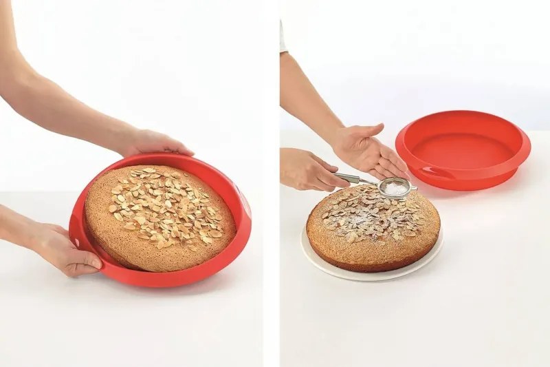 Форма за печене Lekue 1010161, Ø28 см, От -60 до +220C, Платинен силикон, Червен