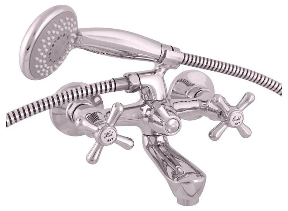 RAV Slezák MK154.5/1 - Комплект за вана със смесител MORAVA, лъскав хром