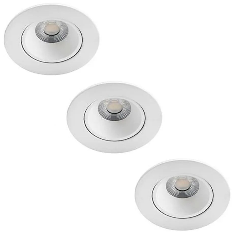 Philips - К-кт 3бр. LED димируеми лунички за баня ABROSA LED/9W/230V IP44