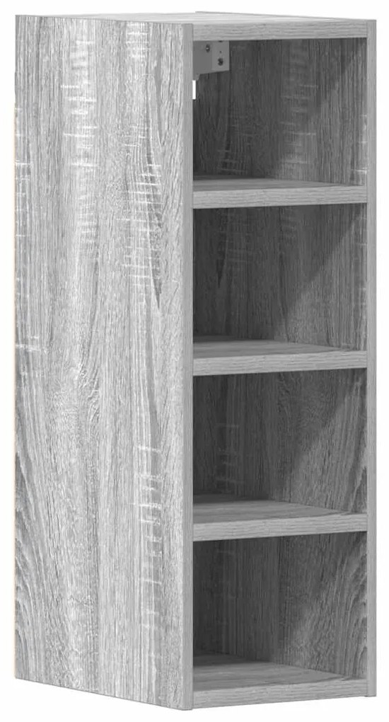 854162 vidaXL Висящ шкаф "Рига" сив, сонома, 20x29,5x60 см, инженерно дърво