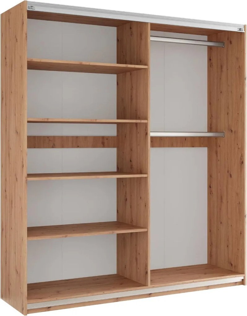 Гардероб Sintra 203 плъзгащ-Fusiko-Черно