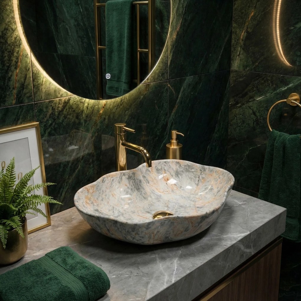 Умивалник за плот Rea Pearl Ruststone