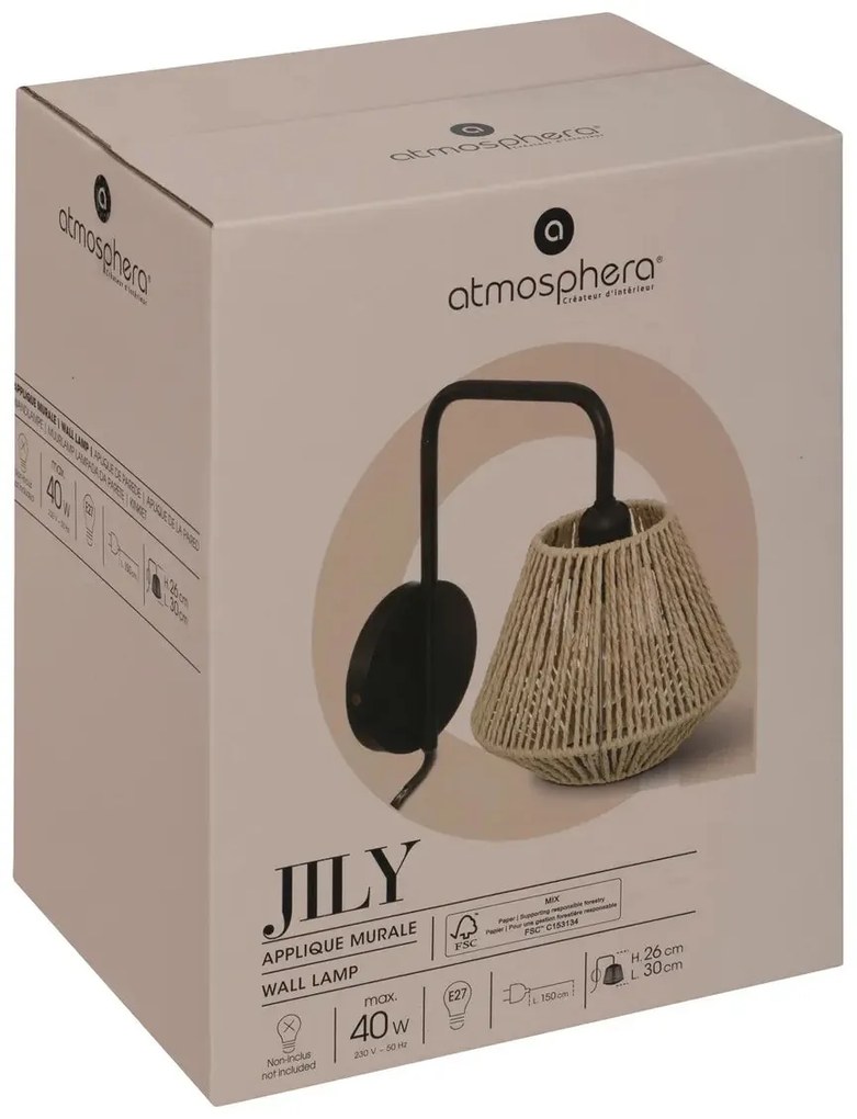 Лампа за стена atmosphera Jily, 18 cm