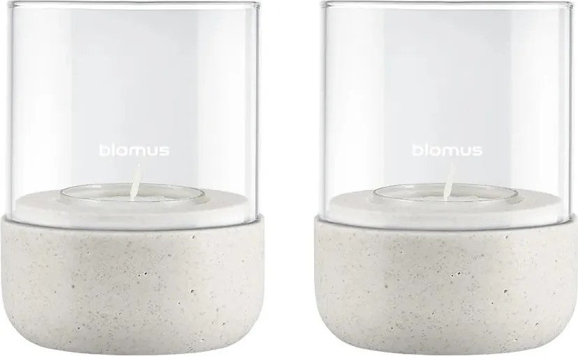 Стъклени свещници в комплект от за чаена свещ 2 бр. Calma – Blomus
