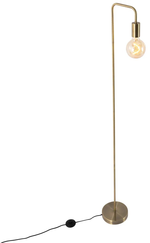 Модерна подова лампа бронзова кръгла 145 см - Facil