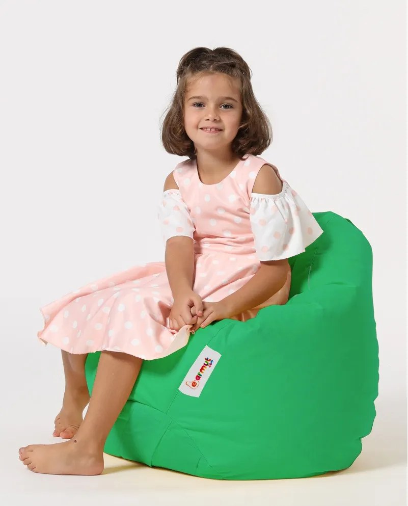 Градински пуф Premium Kids, цвят Зелен