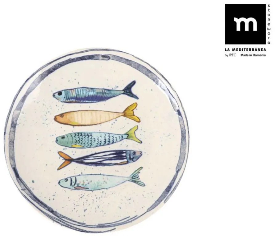 Десертна чиния LA MEDITERRANEA Peixe , 20 cm, порцелан