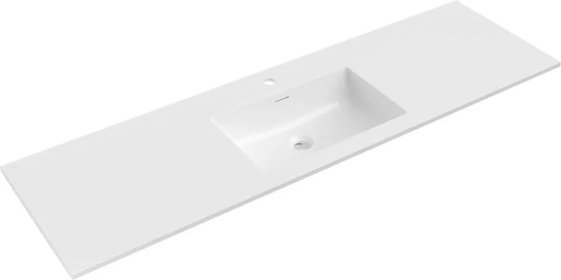 Mexen Otis вградена мивка в плот 161 x 46,5 см, бял гланц - 25181600