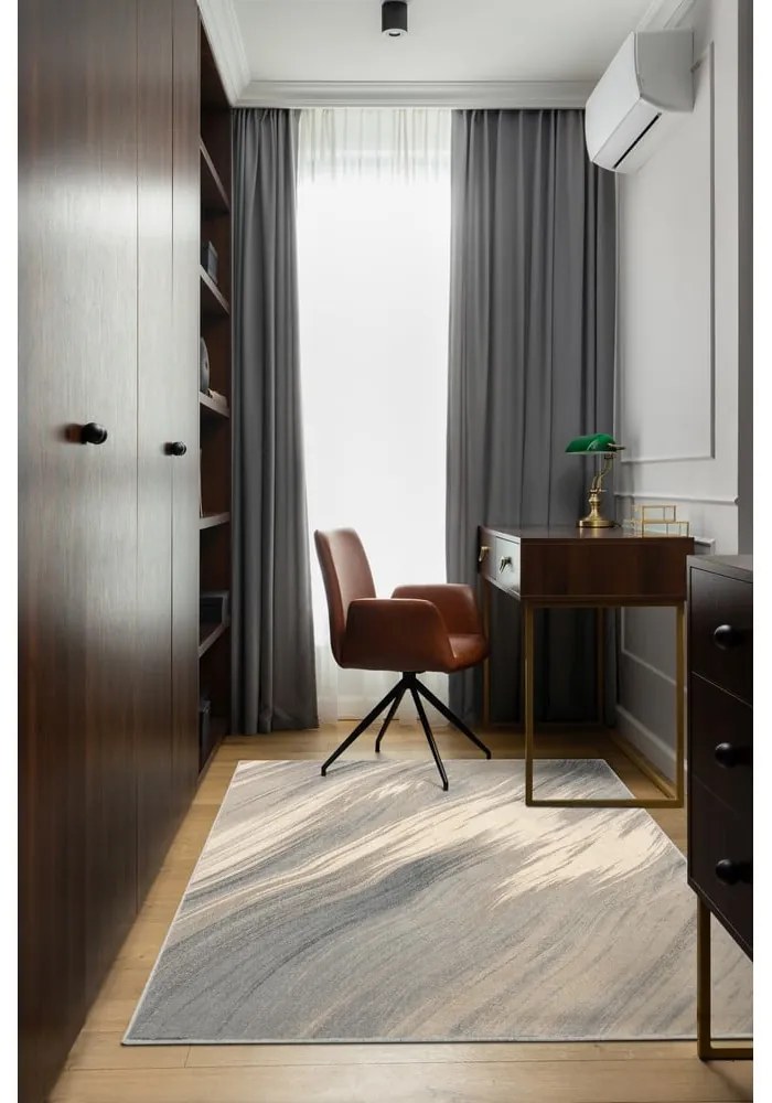 Кремав вълнен килим 200x300 cm Haze - Agnella