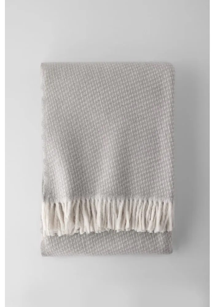 Светлосиво каре със съдържание на памук , 140 x 180 cm Ruby - Euromant