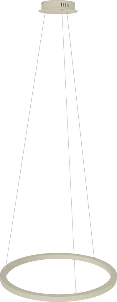 Дизайнерска висяща лампа бежова 60 см вкл. LED 3-степенно димиране - Girello