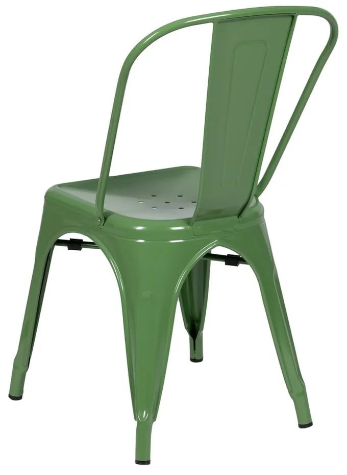 Зелени метални трапезни столове в комплект от 2 бр. – Ixia