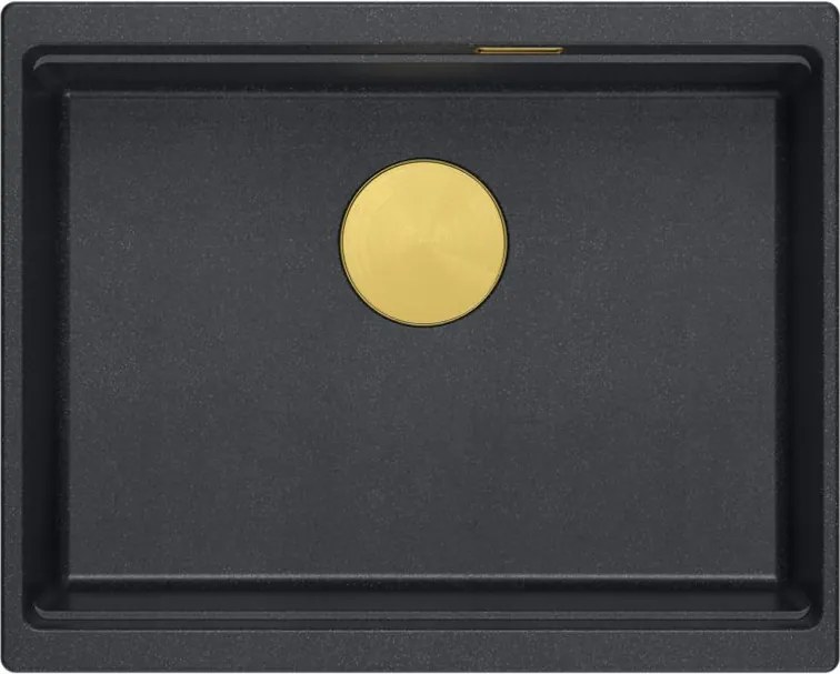 гранитна мивка Logan 100 Black Metallic