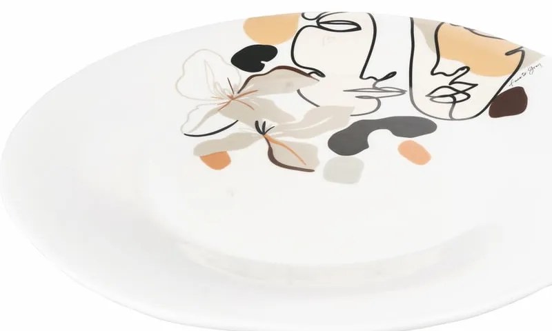 Керамична чиния за сервиране, ø 35 cm Face to Grey - VDE Tivoli 1996