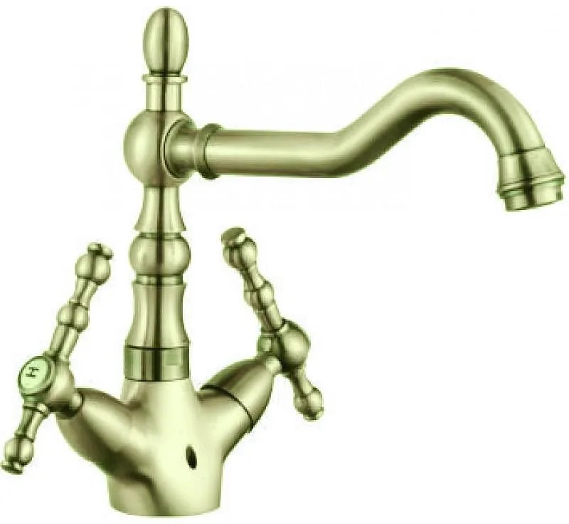 Стоящ смесител за кухня, Inter Ceramic, ICF 1008853BR, ретро стил