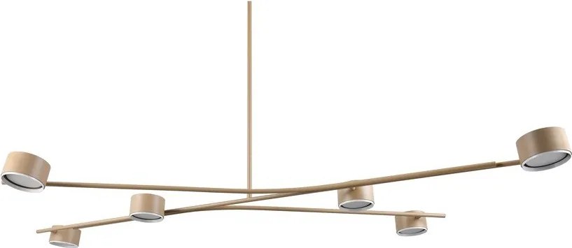 Бежово метално висящо осветително тяло Coda – Trio Select