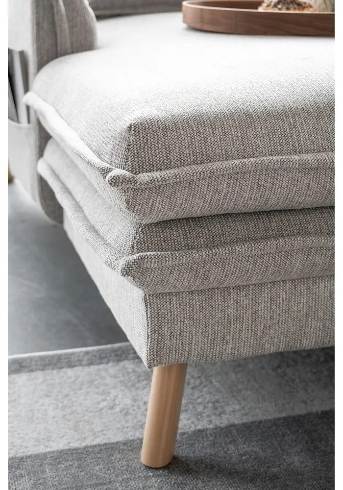 Бежов разтегателен ъглов диван (десен ъгъл/"U" форма) Charming Charlie – Miuform