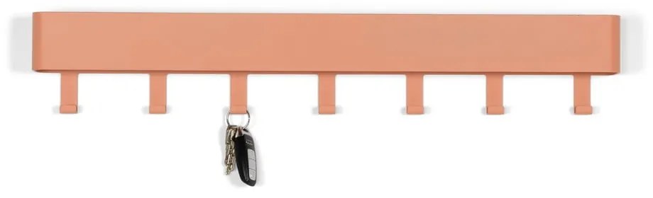 Метална стенна закачалка в цвят сьомга с рафт Dax Play - Spinder Design