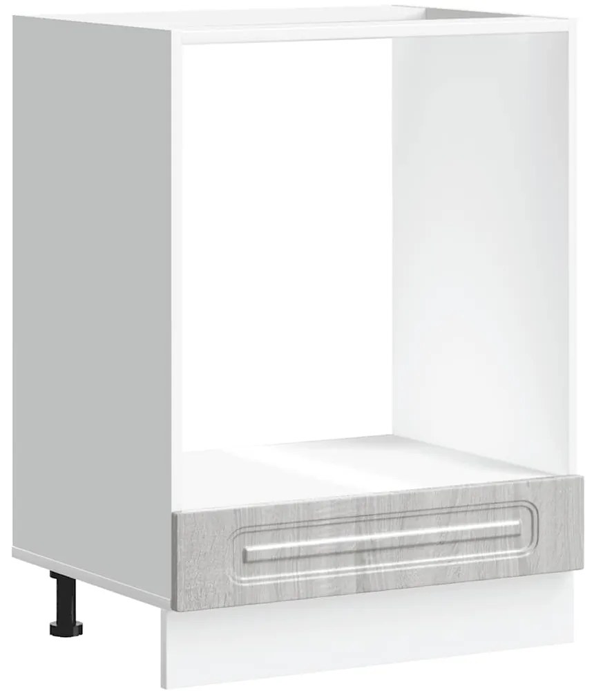 853523 vidaXL Шкаф за фурна, Kalmar, сив сонома, инженерно дърво