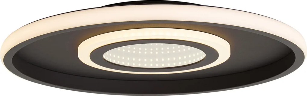 Модерна таванна лампа черна с LED и 3-степенен превключвател - Frini