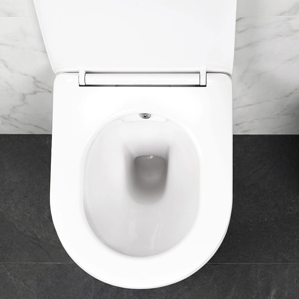 тоалетна чиния REA Carlo Lux Rimless с функция биде