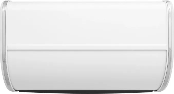 Кутия за хляб Brabantia Roll Top 1003250, 16 л, 44.5х26 см, Лека и здрава конструкция, Бял/Инокс