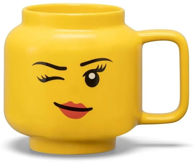 Жълта керамична бебешка чаша 530 ml Head - LEGO®