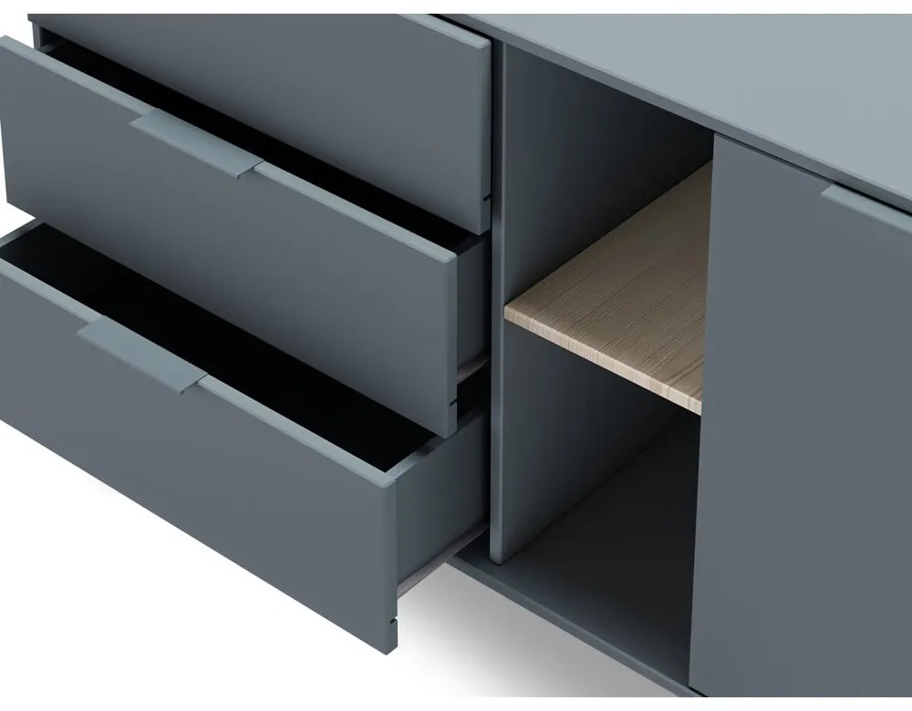 Скрин сиво-зелен 165x80x40 cm Pisco – Marckeric