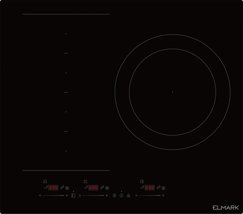 Индукционен сензорен котлон без рамка Elmark EL-6T74