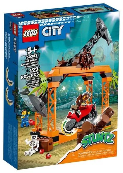 Конструктор LEGO City Каскадьорско предизвикателство - SharkAttack - 60342