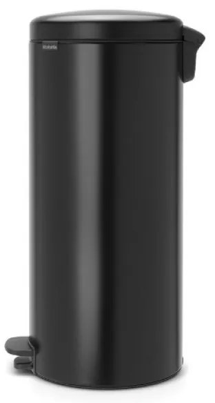 Кош за боклук с педал Brabantia NewIcon 649059, 30 л, Плавно затваряне, Противоплъзгаща основа, Черен
