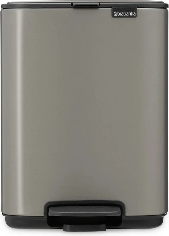 Сиво стоманено кошче за боклук с педал 4 l Bo – Brabantia