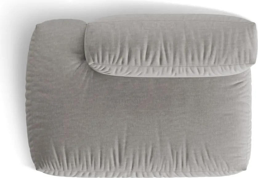 Светлосив модул за диван (ляв ъгъл) Martina – Micadoni Home