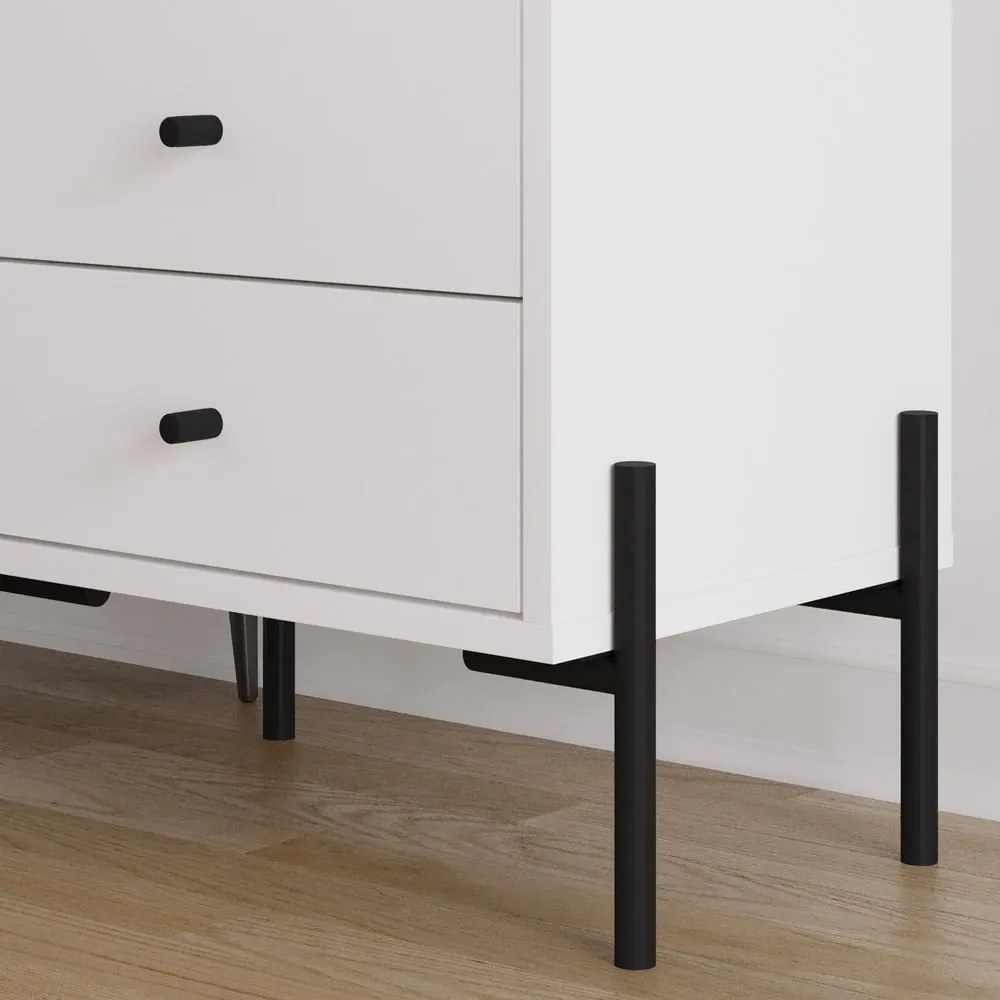 Бяло нощно шкафче Mayra - Marckeric