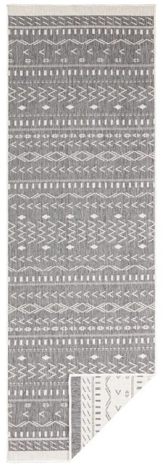 Сив и кремав килим на открито , 350 x 80 cm Kuba - NORTHRUGS