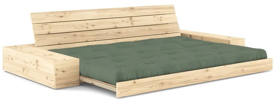 Зелен разтегателен диван 244 cm Base – Karup Design