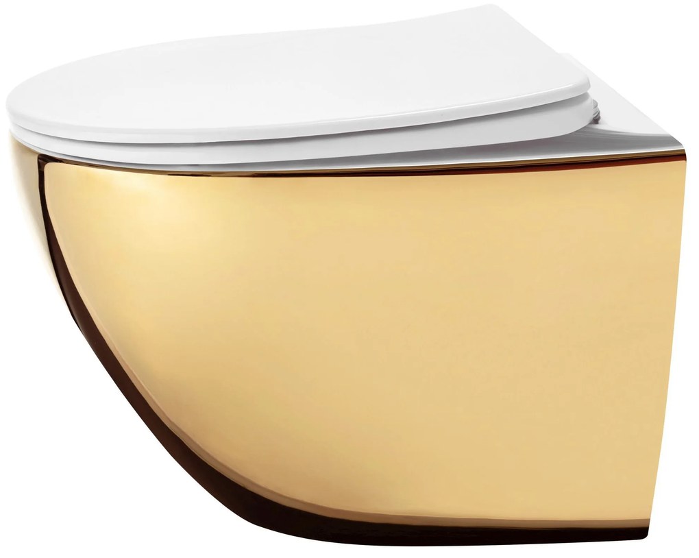 тоалетна чиния Rea Carlo Mini Tornado NF WHITE GOLD