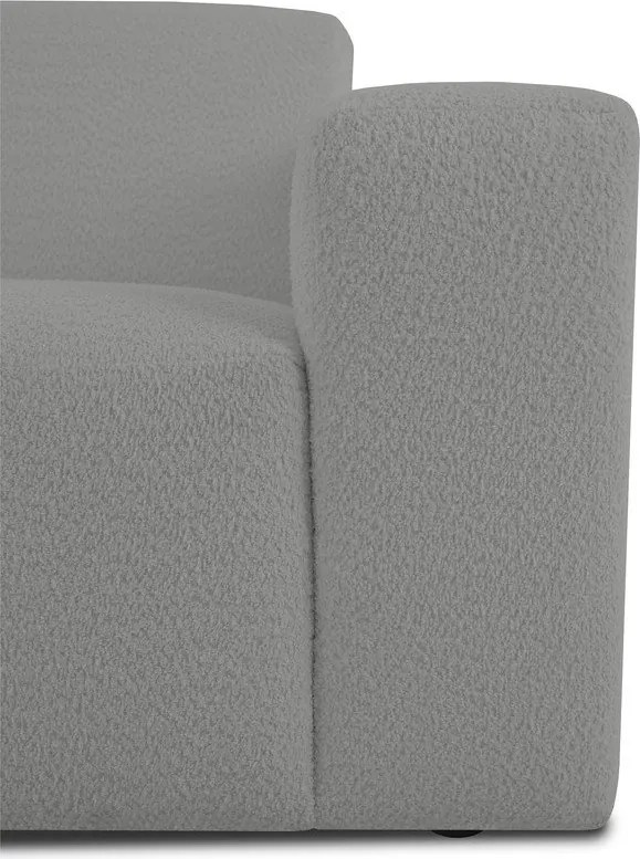 Сив модулен диван от букле (десен ъгъл) Roxy – Scandic