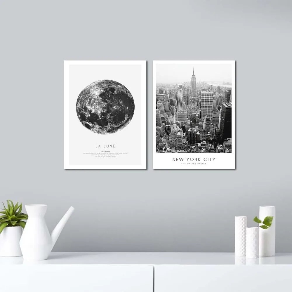 Картини в комплект 2 бр. 30x40 cm New York City – Wallity