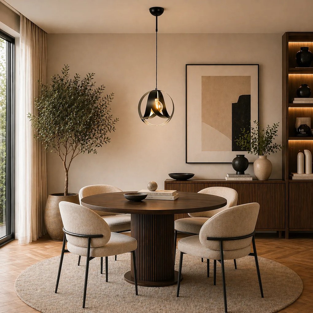 Пендел РИНО L, черен, 1xE27