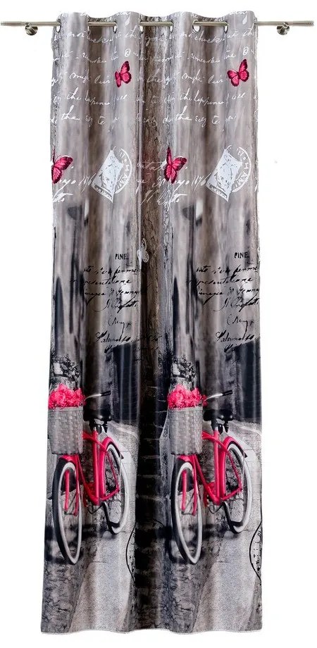 Сива завеса 140x245 cm Mercato - Mendola Fabrics