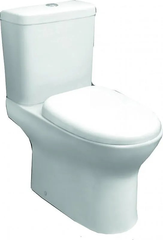 Моноблок 6476 - РИМЛЕС, Inter Ceramic, седалка и капак, порцелан, бял, 76х35х64.5см