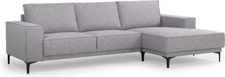 Светлосив ъглов диван (десен ъгъл) Copenhagen - Scandic