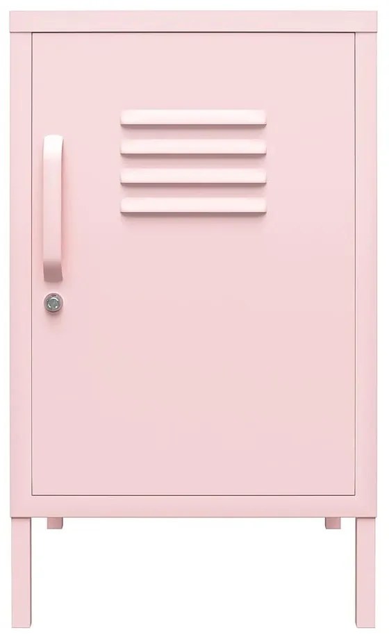 Светлорозово метално нощно шкафче Cache – Novogratz