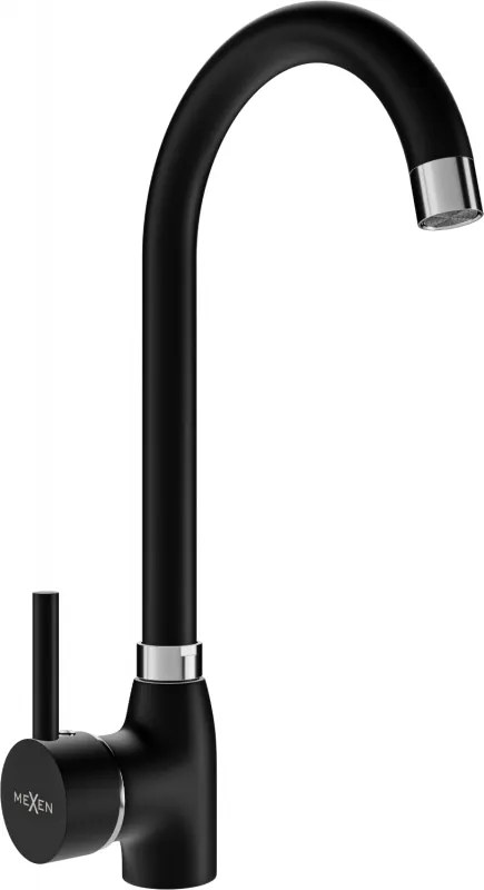 Mexen Telma кухненски смесител, черен - 670200-70