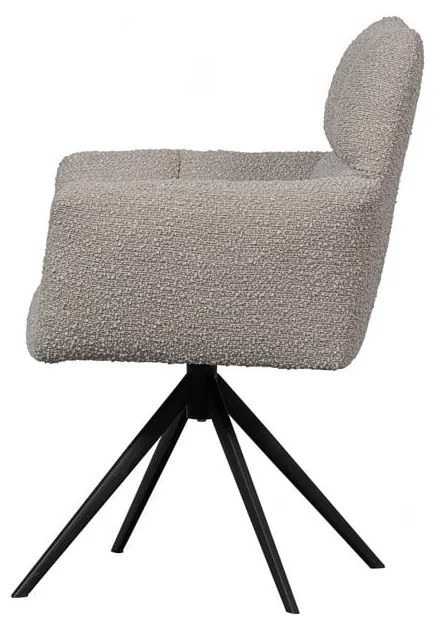 Бежов тапициран трапезен стол Vinny – WOOOD