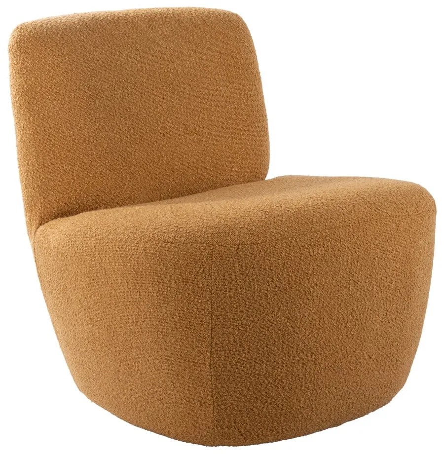 Жълто кресло от плат букле Ada – Leitmotiv