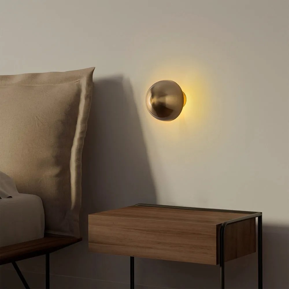 Стенна лампа в бронзов цвят ø 16 cm Fungal – Opviq lights