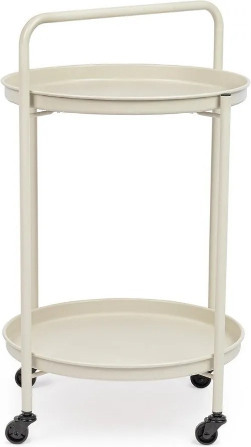 Стоманена маса за сервиране на колелца ø 44,5 cm Austin – Yes Everyday