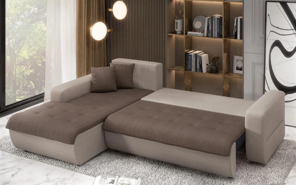 Разтегателен ъглов диван Дарвин